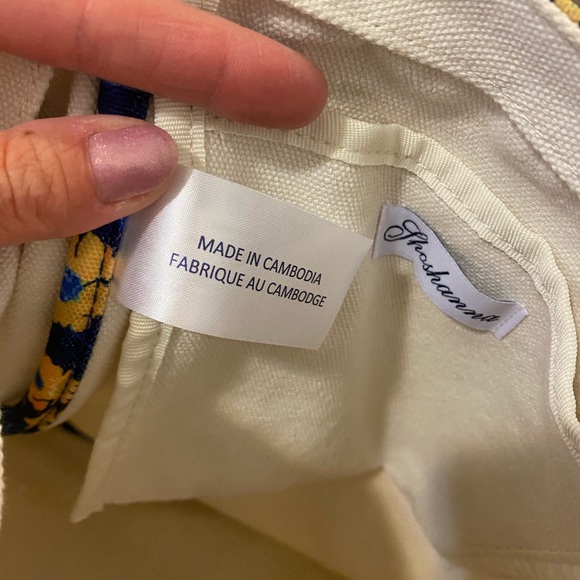 2 FOR $20 Shoshanna Bags Daisy Daydream Canvas Tote Bag Beach Floral NEW - Picture 6 of 9